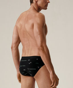 ATLANTIC 3MP-206 Трусы спорт Gym - набор 3 шт. черный + черный + светлый хаки фото 3