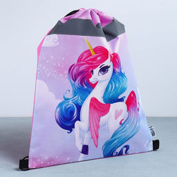 Сумка для обуви со светоотражающим элементом Радужный единорог, 41х31 см - Artfox study фото 3