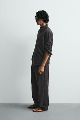 PANTAL?N FLUIDO RELAXED FIT / Negro - Zara фото 4