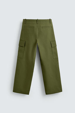 RELAXED FIT CARGO TROUSERS - Zara фото 9