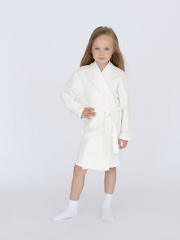 Халат детский молочный