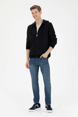 Кардиган мужской U. S. Polo Assn темно-синий из акрила - U.s. polo assn фото 4