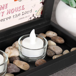 Свеча светодиодная 3 штуки на подставке / CK-548B /уп 24/