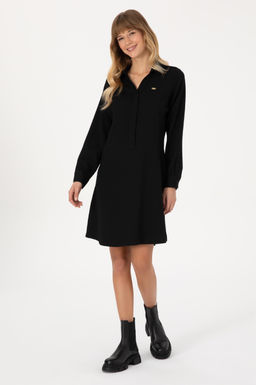 Kad_n Siyah Dokuma Elbise - U.s. polo assn фото 3