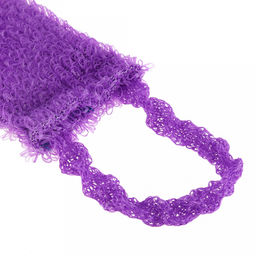 Мочалка банная Трехцветная 42х12см, полипропиленовая нить, поролон (Россия) - Домашняя мода фото 6