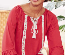 Блузка, цвета клубники - Linea tesini фото 5