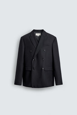 DOUBLE-BREASTED 100% WOOL FLANNEL BLAZER - Zara фото 7