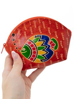 Косметичка Рыбы (кожа) Набор 3шт. № 0587/11 - Ганг фото 7