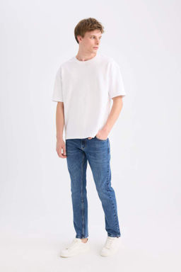 Pedro Slim Fit Джинсовые брюки узкого кроя с нормальной талией и узкими штанинами - Defacto фото 4