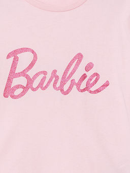Bisiklet Yaka Barbie Bask?l? Uzun Kollu K?z ?ocuk Pijama Tak?m? - Waikiki фото 3