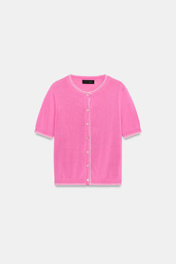 SHORT SLEEVE CARDIGAN - Zara фото 5