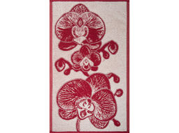 Полотенце махровое 6с104.411ж1 Орхидея (бордо) 67х40см