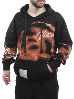 2626 BLACK/ORANGE Толстовка мужская (75% хлопок, 20% полиэстер, 5% спандекс) - Fashion фото 4