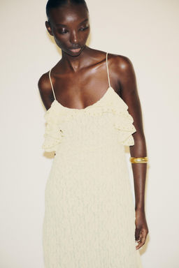 STUDDED LACE DRESS - Zara фото 12