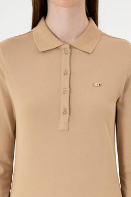 Kad_n Kum Basic Polo Yaka Sweatsh_rt