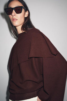 PLAIN KNIT LAYERED TOP - Zara фото 2