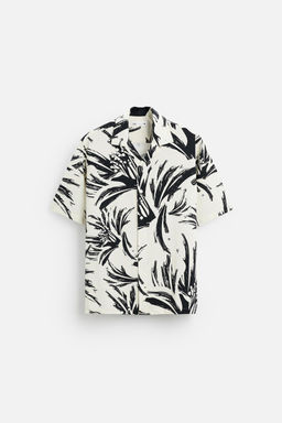ABSTRACT PRINT STRETCH SHIRT - Zara фото 8