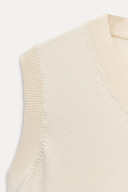 PLAIN KNIT VEST - Zara фото 4