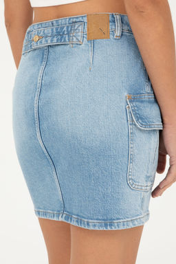 Женская голубая джинсовая юбка - U.s. polo assn фото 18
