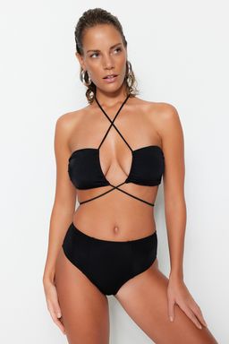 Siyah Y_ksek Bel Hipster Bikini Alt_ TBESS21BA0387 - Trendyolmilla фото 3