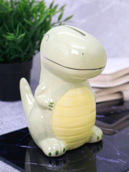 Копилка керамическая Green Dino, green (16,5х14 см)