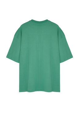Yesil Oversize Buyuk Beden Hayvan Nak?sl? %100 Pamuk T-Shirt TMNSS24BF00025 - Trendyolmilla фото 8