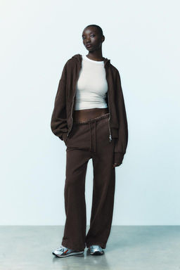 STRAIGHT-LEG PLUSH TROUSERS - Zara фото 7