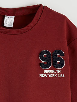 Brooklyn Bask?l? Erkek Bebek Sweatshirt ve E?ofman Alt?