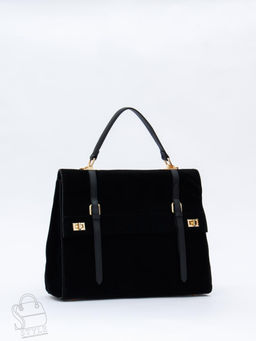 Сумка женская кожаная 1020L black Polina&Eiterou
