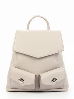 LACCOMA рюкзак А27149-молочный натуральная кожа хлопок