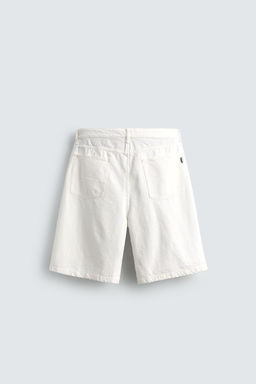BERMUDA BAGGY FIT / Blanco