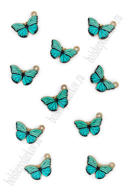 Подвеска металл "Бабочка №2" (10 шт) SF-7343, мультиколор №4