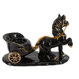 Фигурка декоративная "Лошадка" с подсвечником, D свечи 3,5 см, L16,5 W7 H12 см