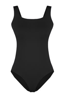 TRENDYOLMILLA Ekru Kare Yaka Fitted/Vucuda Oturan Soft Touch/Yumusak C?tc?tl? Esnek Orme Body TWOSS24BD00001  фото 7