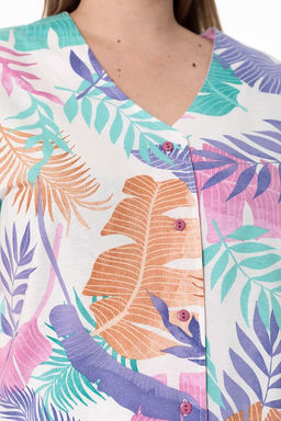 Пижама рубашка и брюки М325384рм розовый/ментол - Елена фото 6