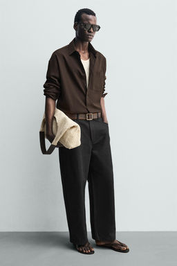 BOLSO SHOPPER TEJIDO / Blanco Crudo - Zara фото 6