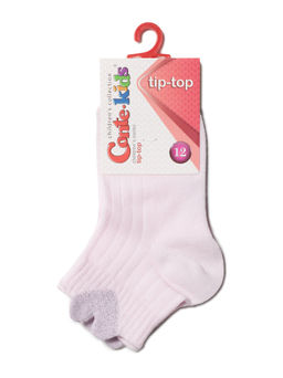 Цена за 2 пары Conte-Kids Хлопковые носки TIP-TOP с сияющим пикотом св.розовый