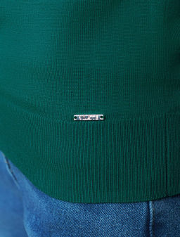 D34.197 Свитер женский зеленый