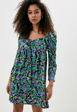 Платье с цветочным принтом