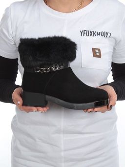 04-206W-8Y1 8J33M Ботинки зимние женские (натуральная замша, натуральный мех) - Фабричный китай фото 5