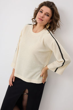 Блуза BegiModa 4149 топленое молоко фото 3