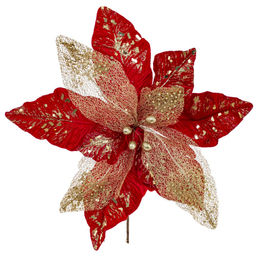 Цветок искусственный "Пуансеттия", L48 W48 H38 см