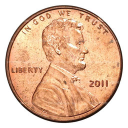 Монета 1 цент 2011 года США