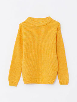 Bisiklet Yaka Basic Uzun Kollu Erkek ?ocuk Triko Kazak - Waikiki фото 3