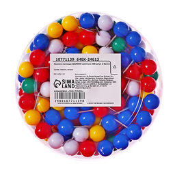 Кнопки силовые ШАРИКИ цветные 300 штук в банке - Calligrata фото 3