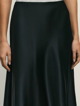 Атласная юбка миди / Zarina  фото 6