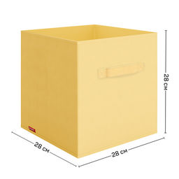 VAL LPY-BOX-2SL Короба стеллажные, без крышки, 28*28*28 см, набор 3 шт., жёлт., ЛЮБИМЧИКИ, шт - Valiant фото 3