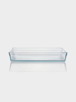Форма для выпечки и запекания Paşabahçe Borcam, 36.7×25.7×6 см, жаропрочное стекло, прозрачная