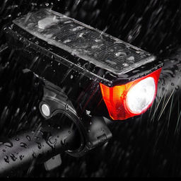 Фонарь передний COMIRON SUNPOWER корпус: ABS, IPX4; свет: T6, 350lm аккум: 2000 mAh USB сигнал 120Дб POWER BANK полная зарядка от солнца /уп 9/80/ - ГалеонТрейд фото 7