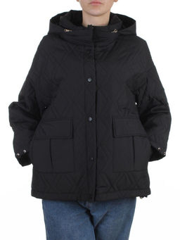 BM4836 BLACK Куртка стеганная демисезонная женская (50 гр. холлофайбер)